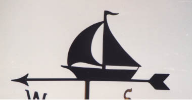 Simple Yacht weather vane